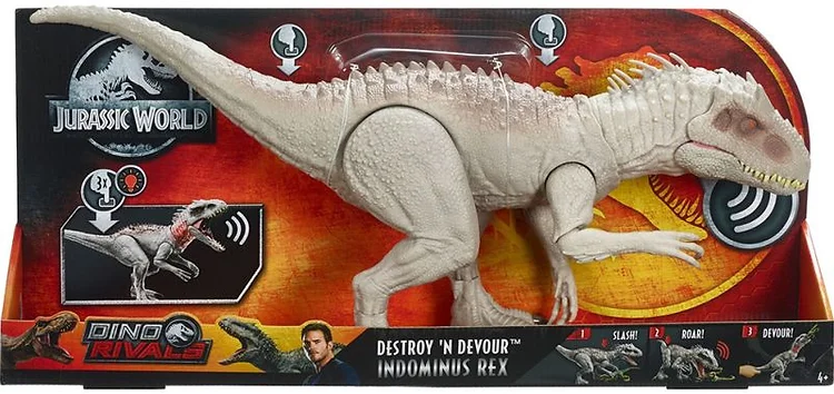 JURASSIC WORLD INDOMINUS REX DESTROY 'N' DEVOUR DINO RIVALS (GCT95)