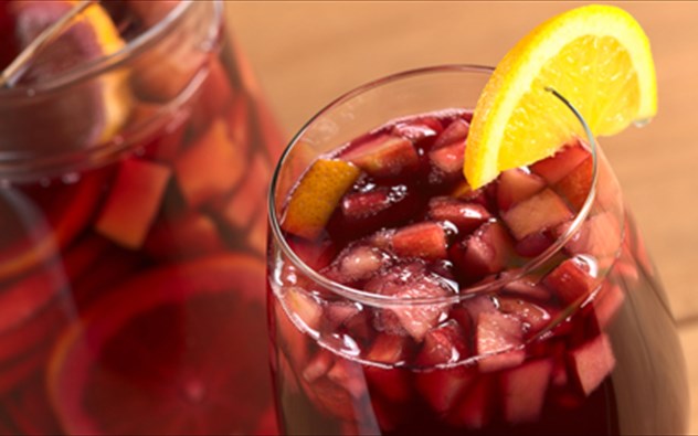 Αποτέλεσμα εικόνας για sangria με κοκκινο κρασι